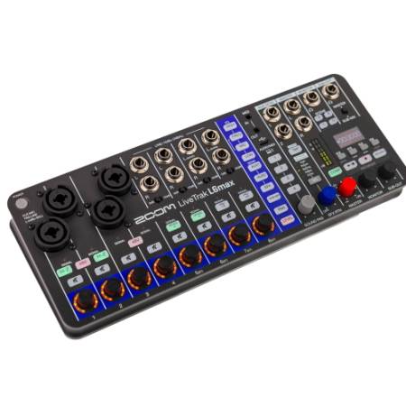 Zoom LiveTrak L6max - rejestrator audio, cyfrowy mikser, 12-kanałowy